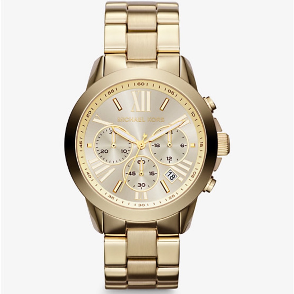 Michael Kors gold oversized watch